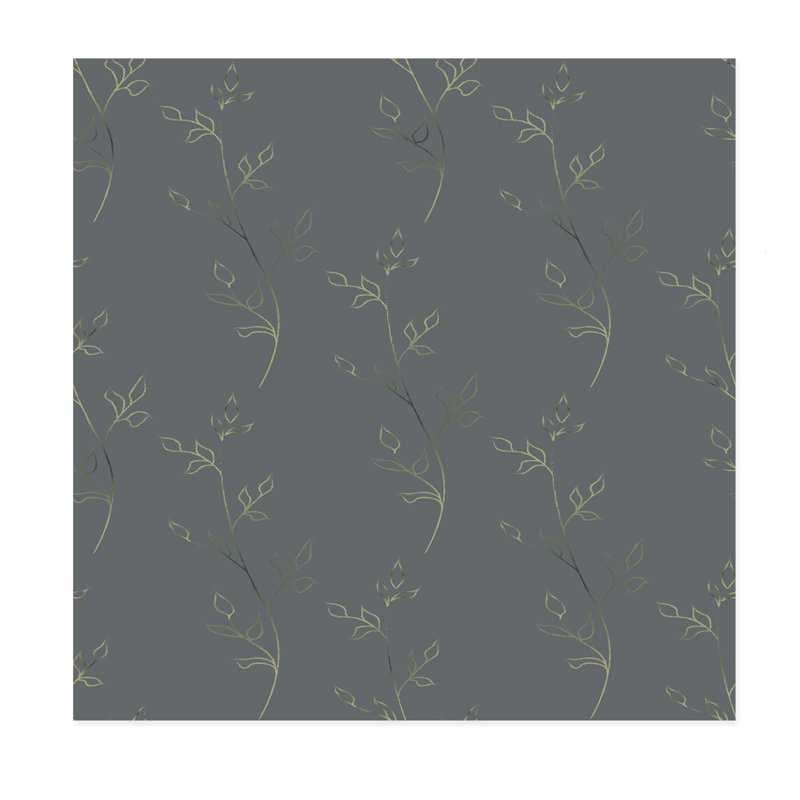 «Botanical Neutral Mute», reproduction d'art moderne sans cadre, H 14 po x l 14 po
