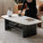 Rectangular rock plate solid wood coffee table