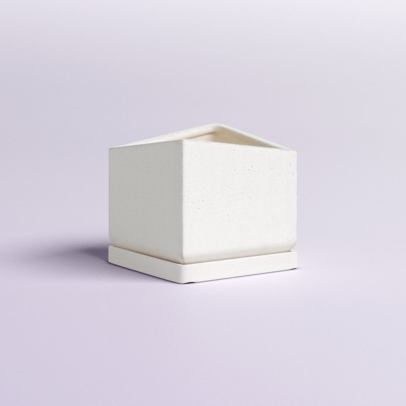 Pot à fleurs en céramique Anjie, H 5,75 po x l 6 po x P 6 po