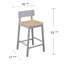 Tabouret décoratif - comptoir bicolore - ensemble de 2 pièces
