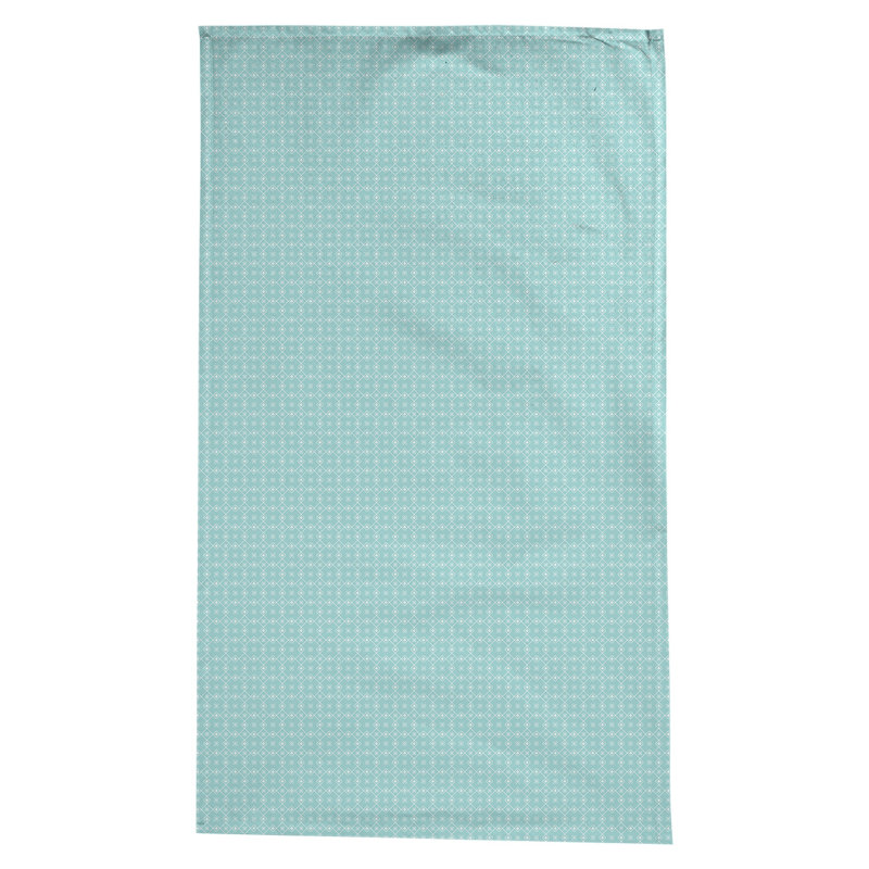 Nappe à motif napperon Avicia, Bleu sarcelle / blanc