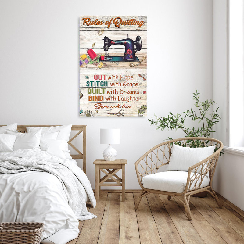 Rules Of Quilting, H 36 po x l 24 po x P 1,25 po
