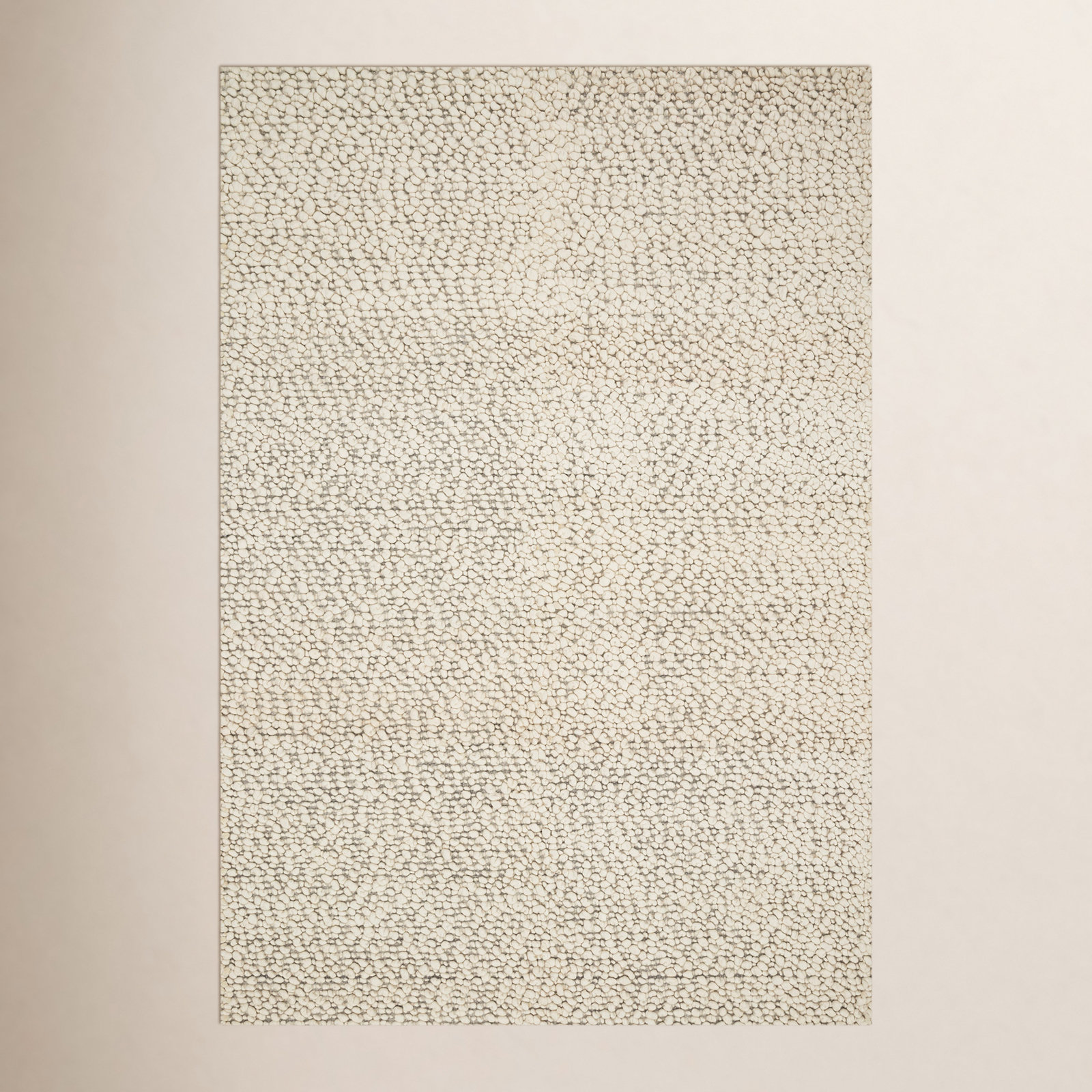 Charter Ivory Hand-Knotted Wool Rug, Rectangle 2' x 3'
