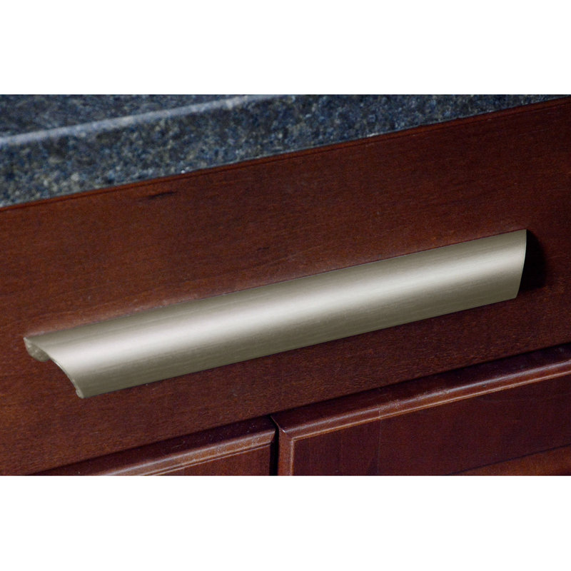 Hewson 8 13/16" Center Finger Pull, Brushed Satin Nickel