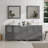  Framed 72" Freestanding Double Sink Bathroom Vanity with Engineered Marble Top and Matching Mirrors-27042732