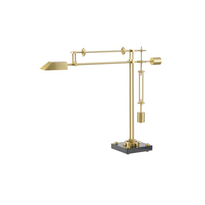 Industrial 1 Light LED Brass Table Lamp