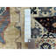 Tapis ivoire en laine noué à la main de conception unique 11 pi 9 po x 14 pi 3 po Felske