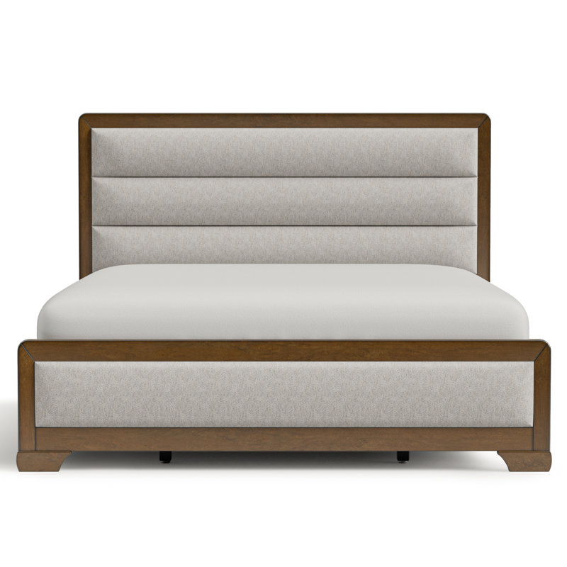 Ensemble de chambre à coucher 6 pièces Fayann, Grand, 5 Pcs: Bed, 2 Nightstands, Dresser, Mirror