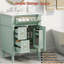 Meuble-lavabo moderne 24 po pour petits espaces, armoire avec tiroir rabattable et tablette réglable, meuble-lavabo autoportant en bois massif avec lavabo-496355204-496355206