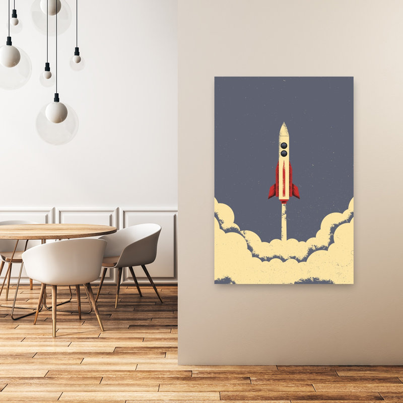 Reproduction d'art mural rétro rétro, 48" H x 32" W