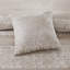 Ensemble d'édredon en jacquard chenille 7 pièces Elegant Taupe - Grand