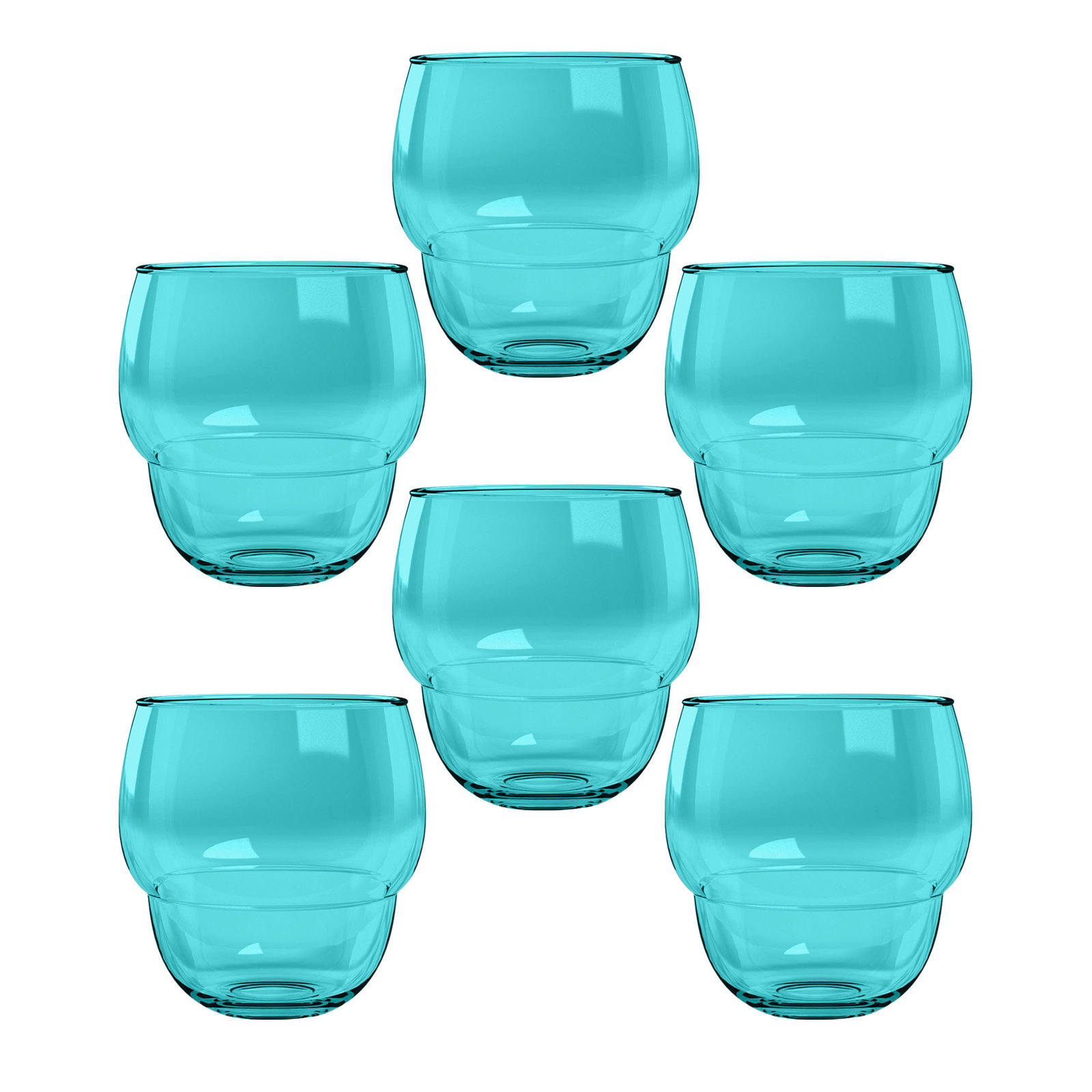 Tarhong Acrylic Stacking Bubble Tumbler, Teal