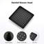 Pomme de douche carrée avec boyau de douche - Corrosion noir mat-117432640