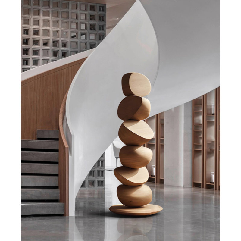 Ornement de sculpture en bois massif