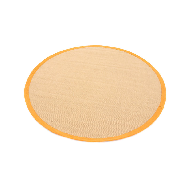 Sisal Hand Woven Orange Rug, Round 200cm
