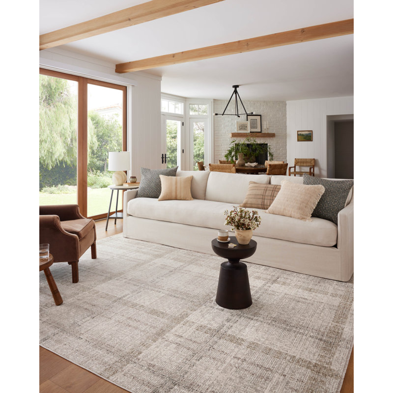 Ivory and Multi Flat Woven Wool Synthetic Rectangular Rug 11'-6" x 15'-7"