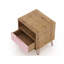 Table de chevet rose