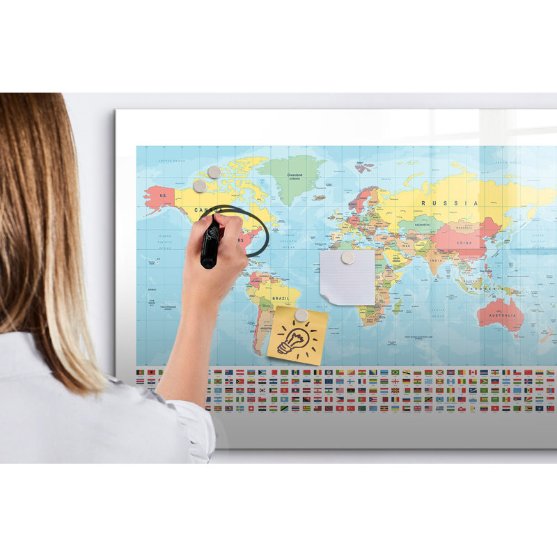 Magnetic Glass Dry Erase Board