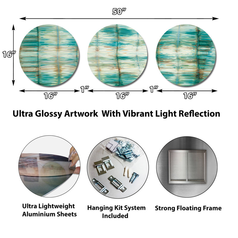Modern Abstract Wall Decor on Metal