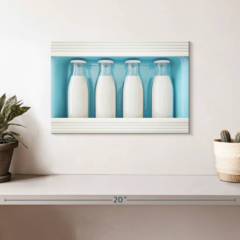 Yarlin Fridge Milk Bottles, 8" H x 12" W