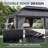 20'x12' All-weather Aluminum Gazebo – 4.7-inch Heavy-gauge Frame & Built-in Water Diversion, Extra-wide Columns For Unmatched Strength-126284100