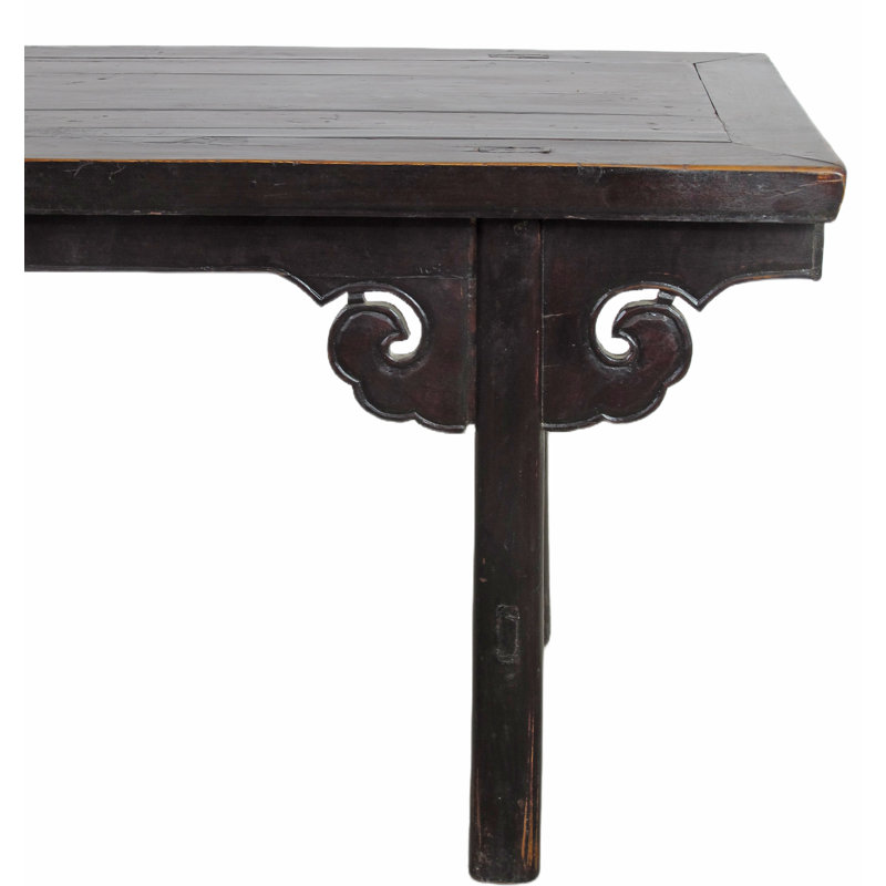 Table basse en bois massif à 4 pieds