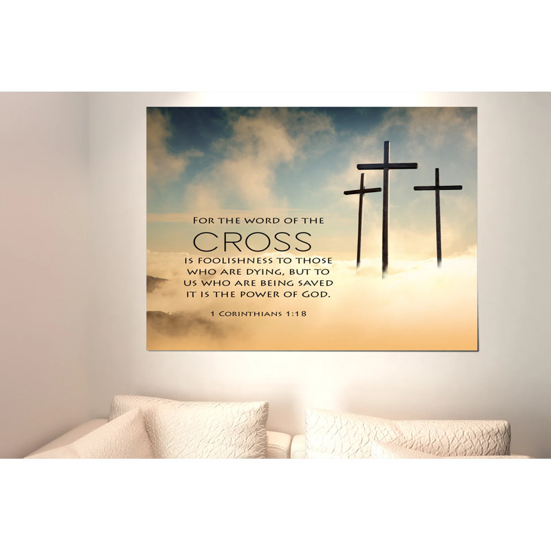 The Word of the Cross 1 - Wrapped Canvas Print, 12" H x 16" W