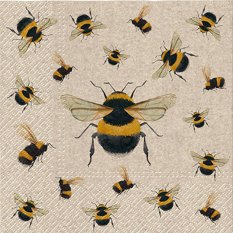 Grandes serviettes de table We Care Dancing Bees