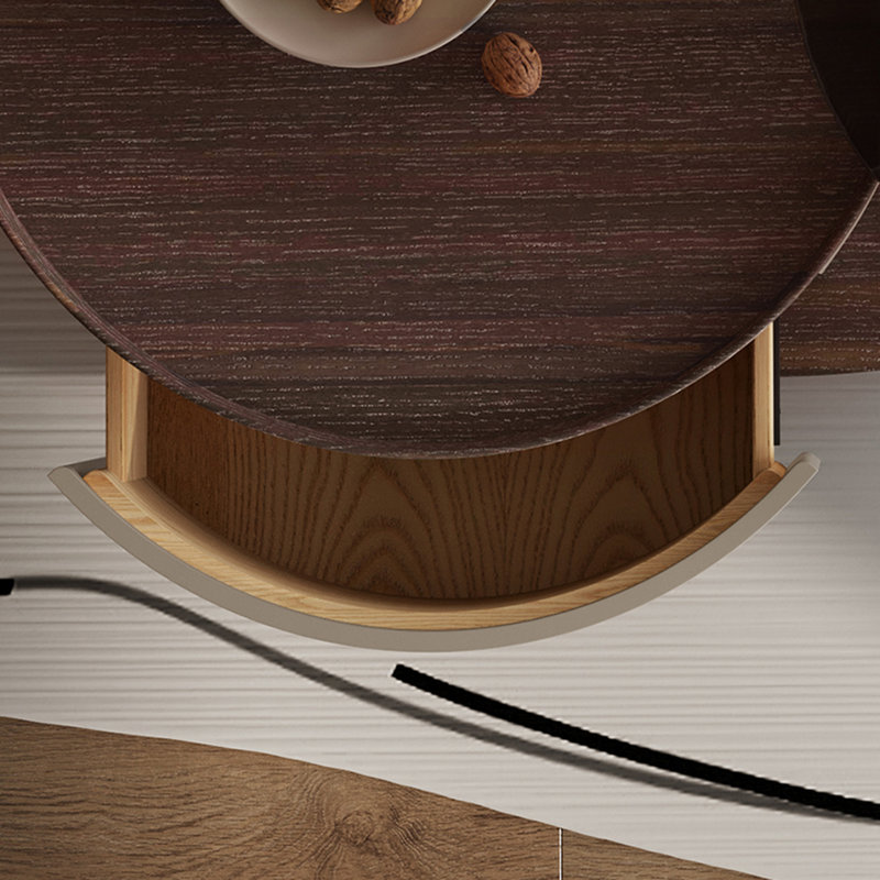  Table basse moderne en bois avec tiroir et table de bout Modern Farmhouse