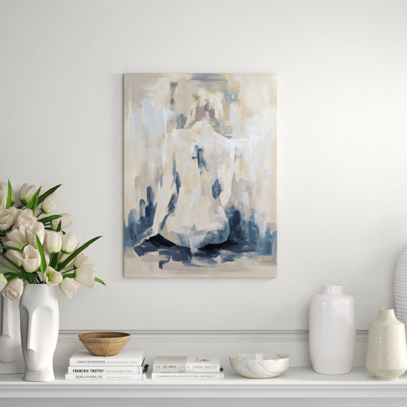 Delicate Afternoon II Painting by Janice Sadler, 34" H x 24" W x 1.5" D, Outdoor