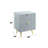 Gaines Gray High Gloss Finish Nightstand