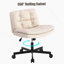 Office Chair With Leather Upholstered, Swivel, Adjustable Height, Wheels