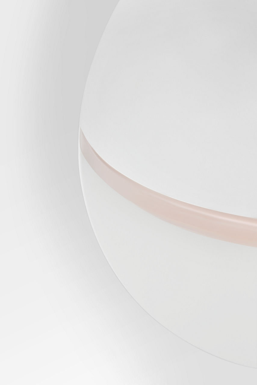 Rosalie Single Light Flush Mount Sconce, Matte White