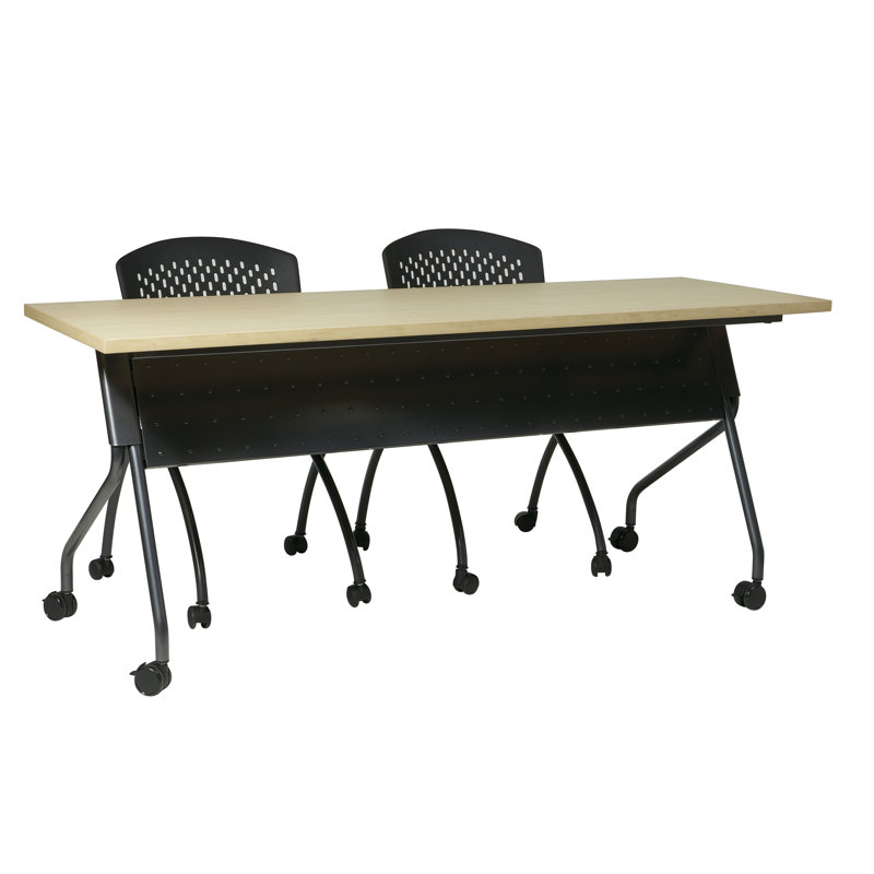 Tables de formation avec roulettes, Titane, H 29,5 po x L 48 po x l 24 po, Gris ardoise