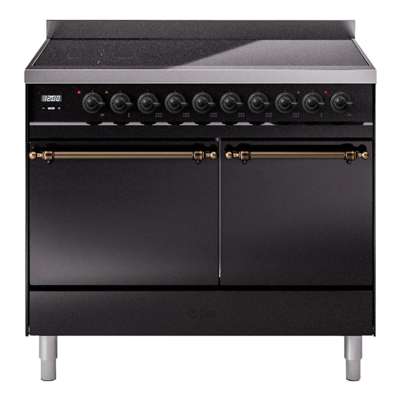 Cuisinière à induction 40 pouces avec 6 éléments à induction ILVE Nostalgie II Series (porte en verre)