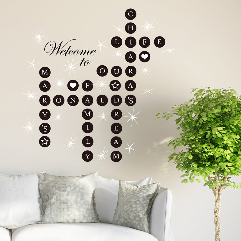Text & Numbers Wall Decal