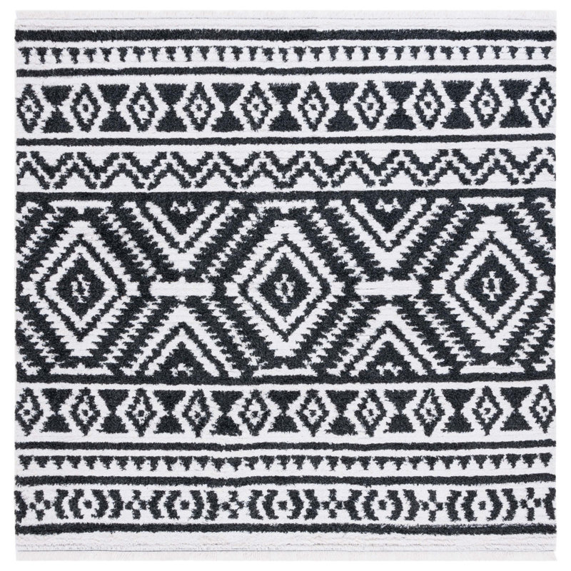 Janlucas Performance Southwestern Rug, Square 6'4"