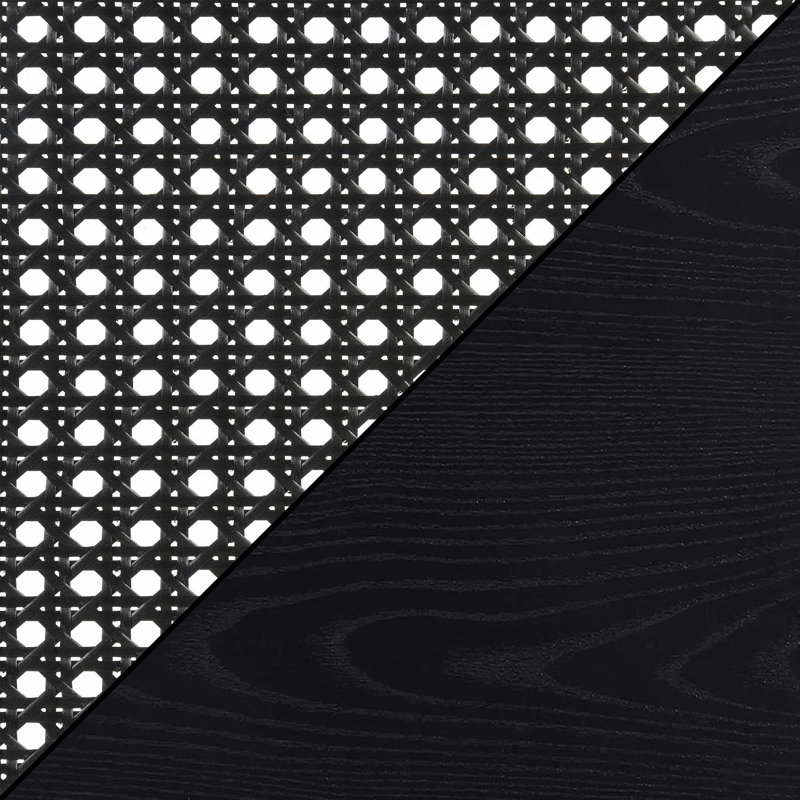 Table de bout traîneau Siems, Noir / Noir