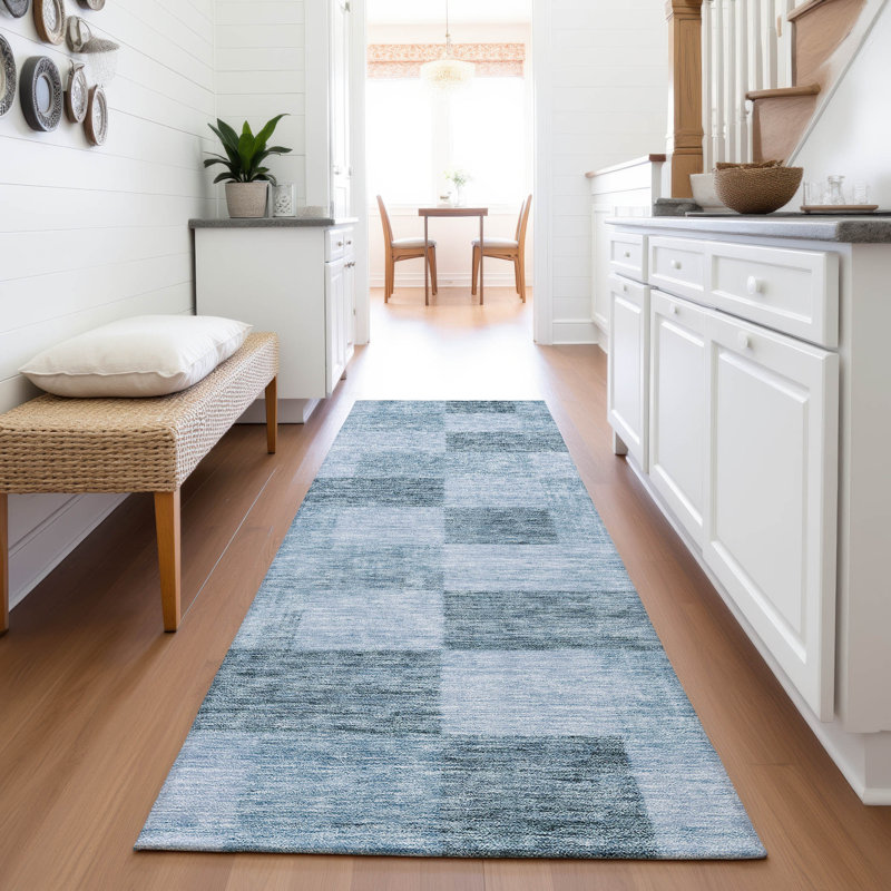 Premium Machine Washable Alves AMF1139 Geometric Rug, Runner 2'3" x 7'6"