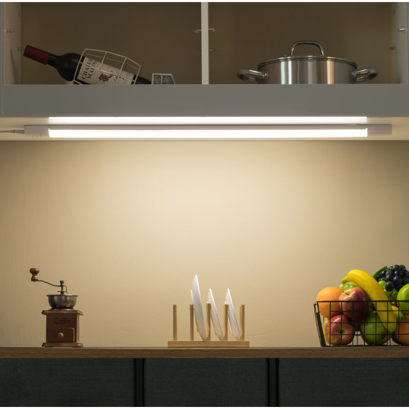 Slim Rectangular White LED Under Cabinet Light Bar