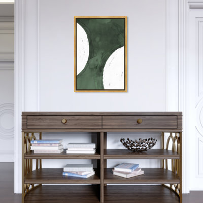 " Abstract Green Moon, Modern & Contemporary Green " by Oliver Gal
