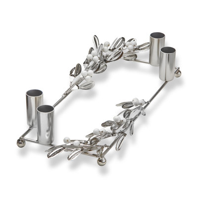 Berry Sprin Centerpiece Taper Candle Holder
