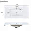 Meuble-lavabo 36 po avec lavabo en céramique, portes à fermeture douce, 2 tiroirs double couche et 2 tiroirs standard, tablette réglable-115688529