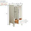 Armoire de salle de bain en bois massif 18 po autoportante à assemblage en bois massif à fermeture en douceur