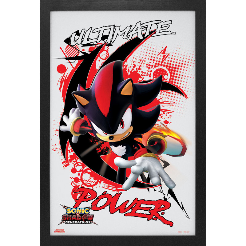 Sonic - Shadow Generations - Ultimate Power, impression encadrée 11 x 17