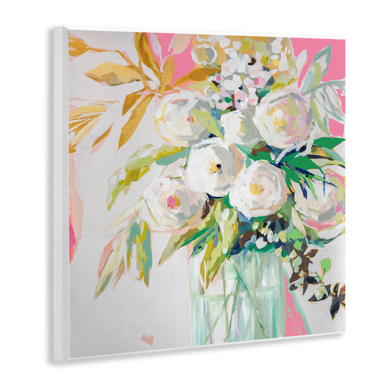 Art mural de printemps, "Soiree Roses" par Jenny Westenhofer
