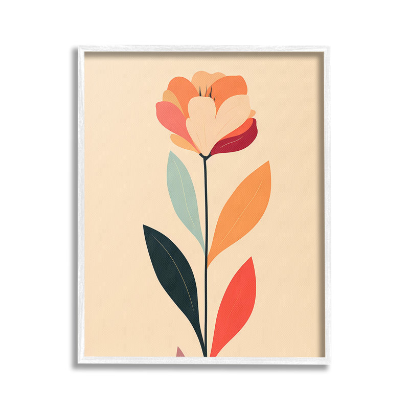 Teinte rétro rétro, Giclée encadrée blanc bord de mer, H 30 po x l 24 po