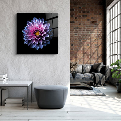 Superbe peinture décorative en verre trempé de 31,5 po x 31,5 po | 100% verre trempé, épaisseur: 0,16 pouce | Imprimé UV pour des couleurs éclatantes et une durabilité | Décoration murale parfaite pour le salon, la chambre à coucher ou le bureau, design élégant et moderne