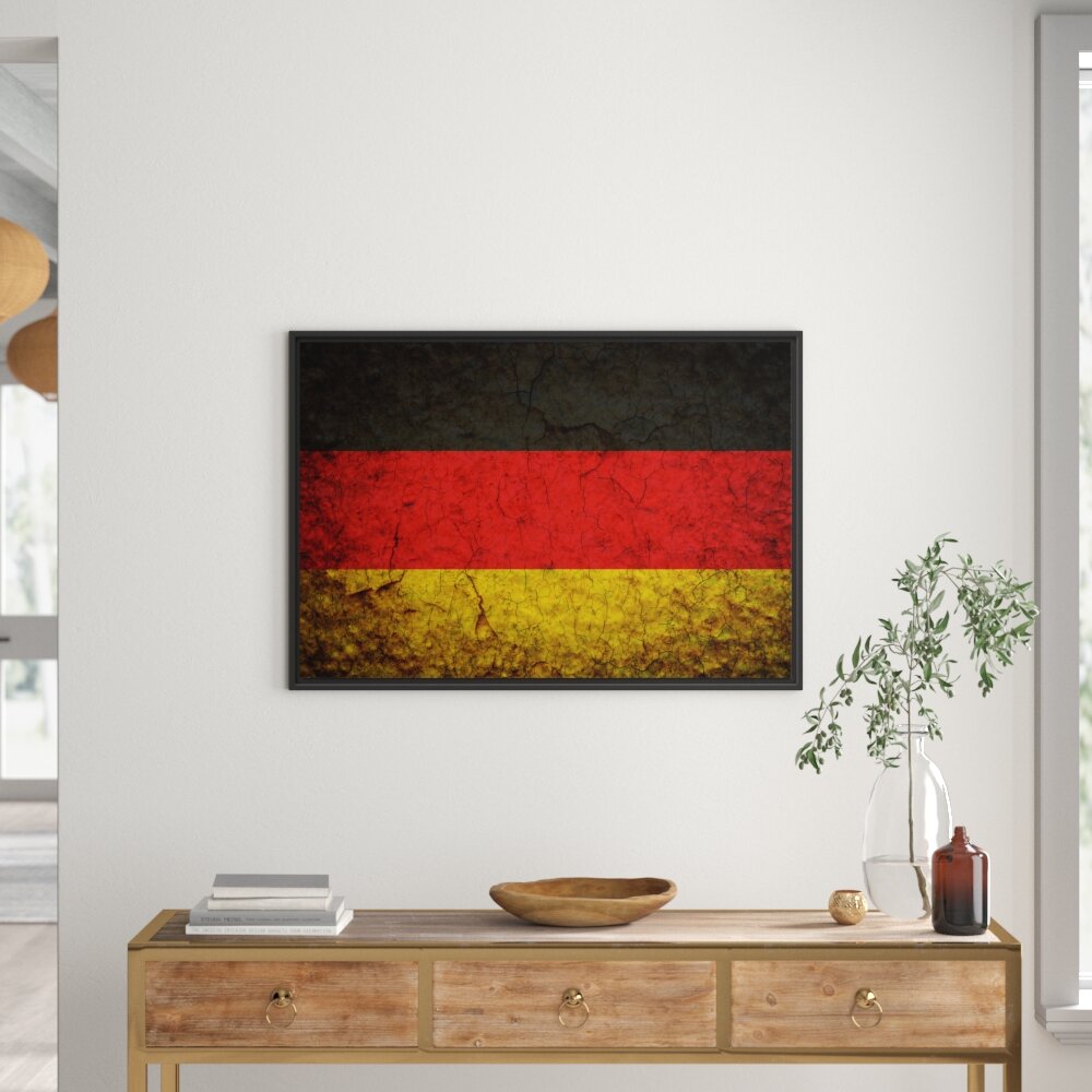 Gerahmtes Wandbild Deutschlandfahne