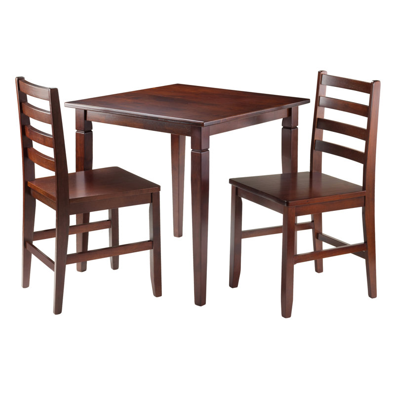 Sova 2 - Person Solid Wood Top Four Leg Base Dining Set